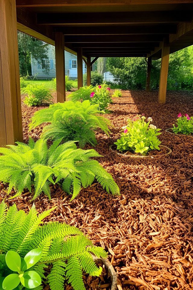 mulch enhances moisture retention