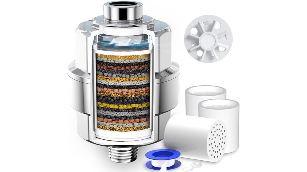 multi stage shower filtration system