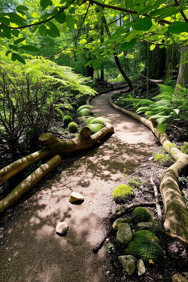 natural borders enhance gardens