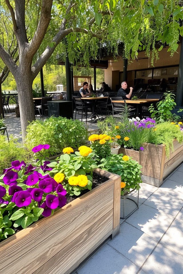 natural charm enhances dining