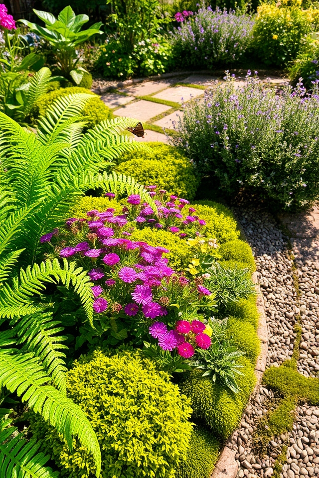 natural garden borders creation