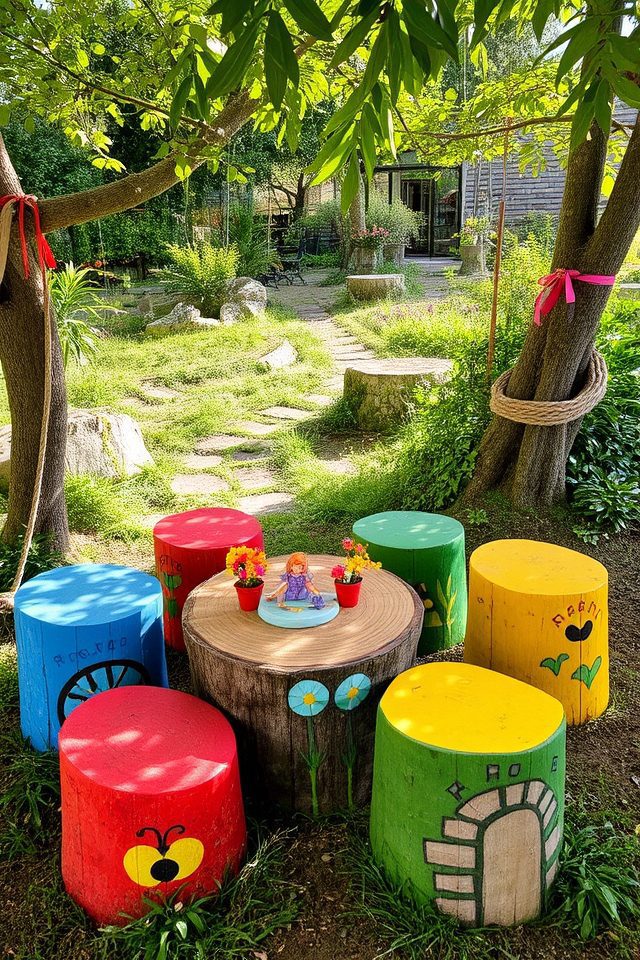 natural imaginative play area