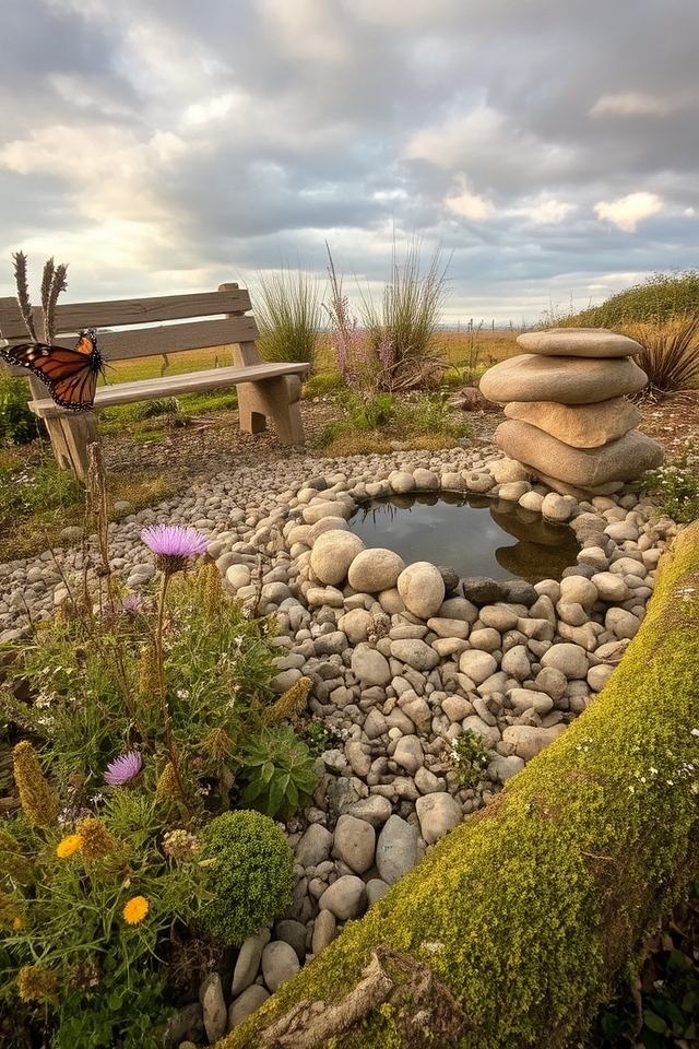 natural materials garden decor