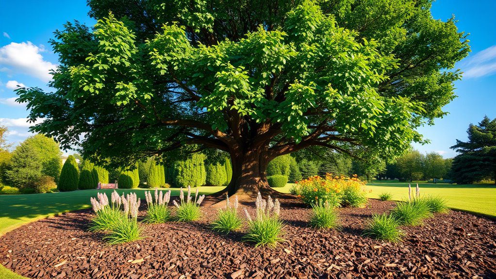 natural mulch enhances landscapes