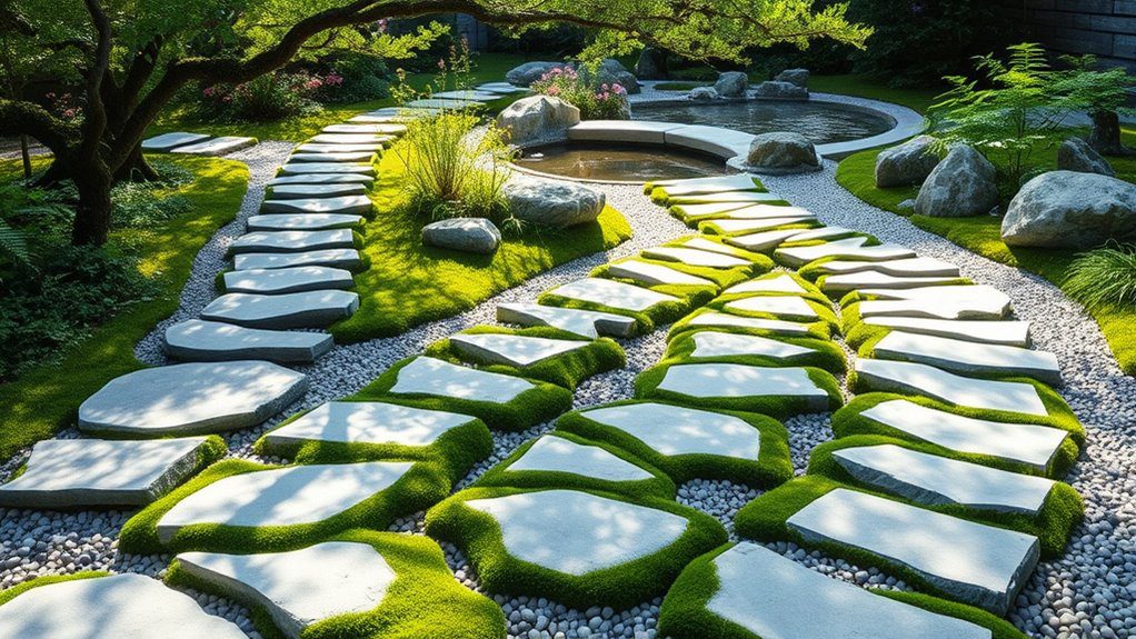 natural stone garden pathway