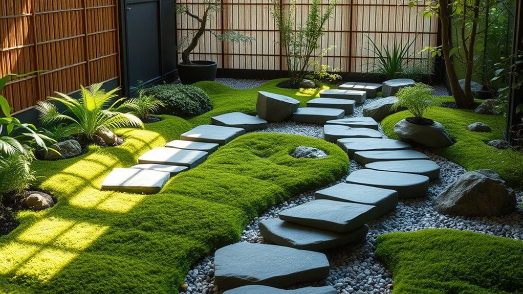 natural stone garden pathways