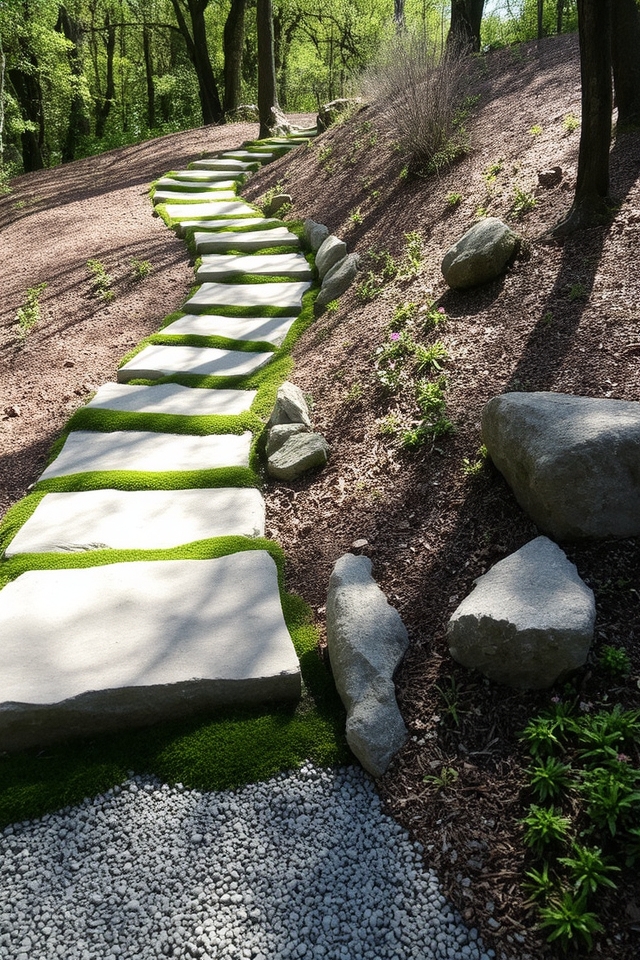 natural stone landscape features