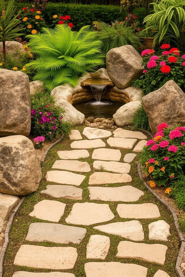 natural stone outdoor enhancements