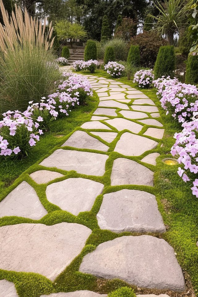 natural stone pathway design