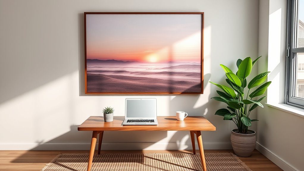 nature inspired office decor