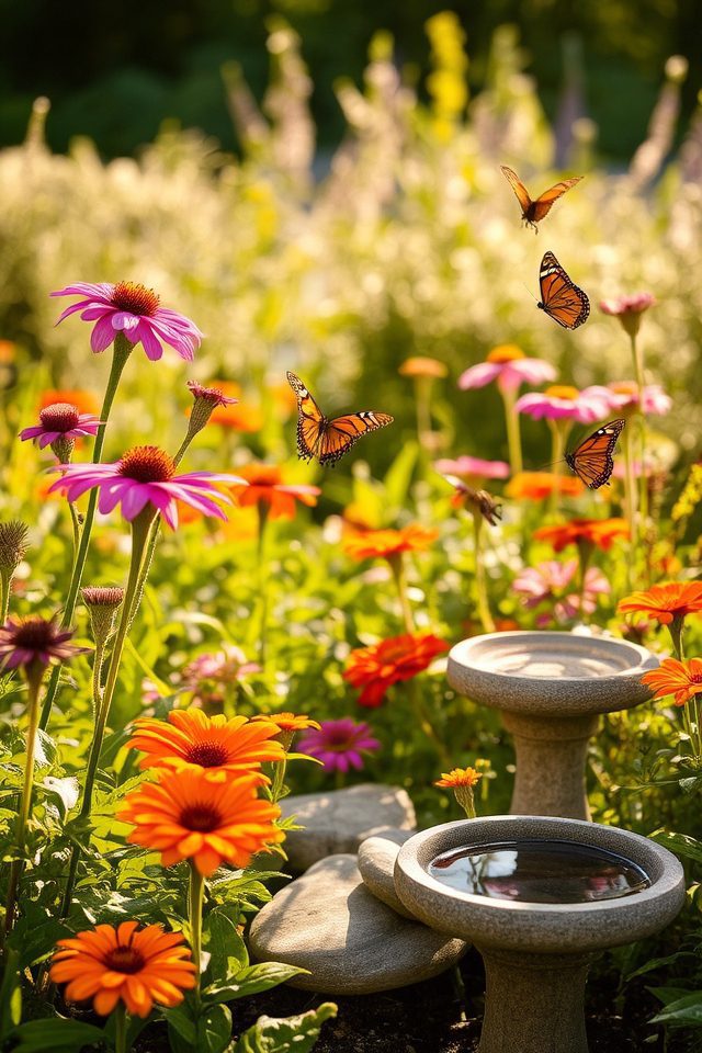 nectar rich flowers and host plants