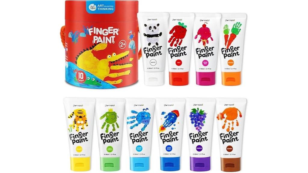 non toxic toddler finger paints
