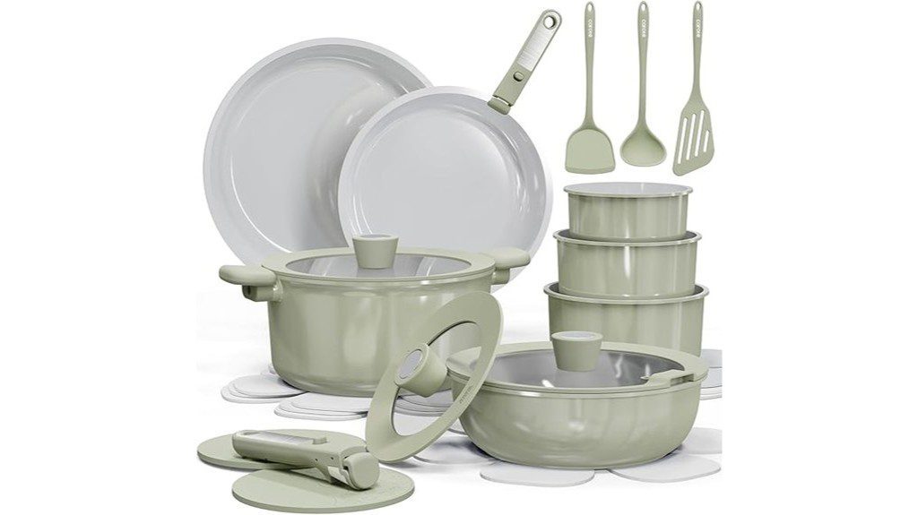 nonstick ceramic cookware set