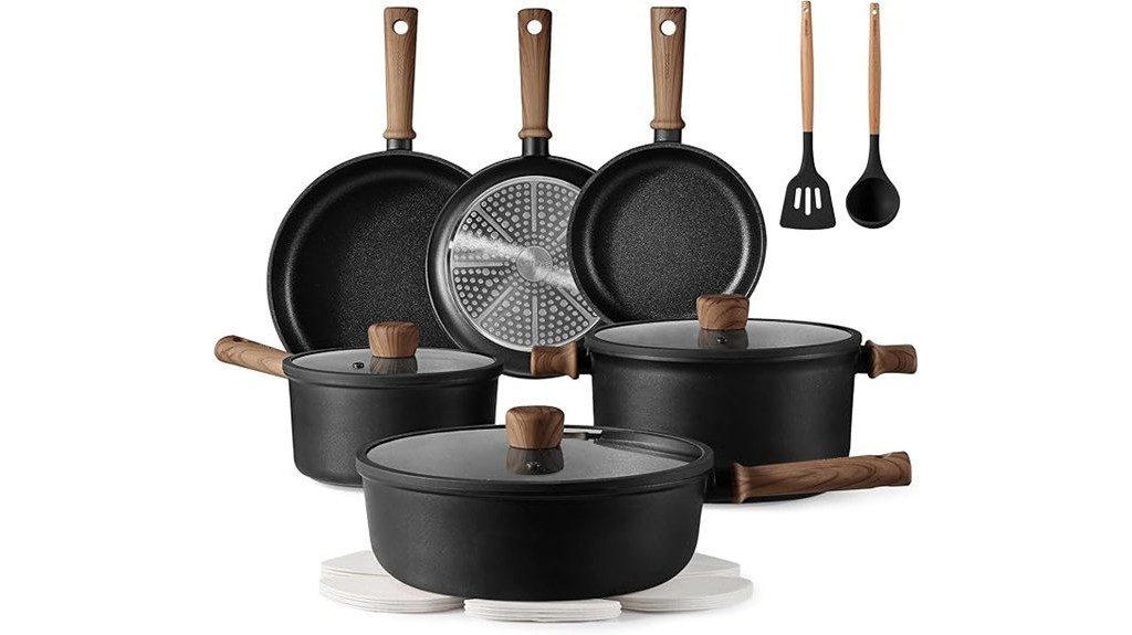 nonstick cookware set 16pcs