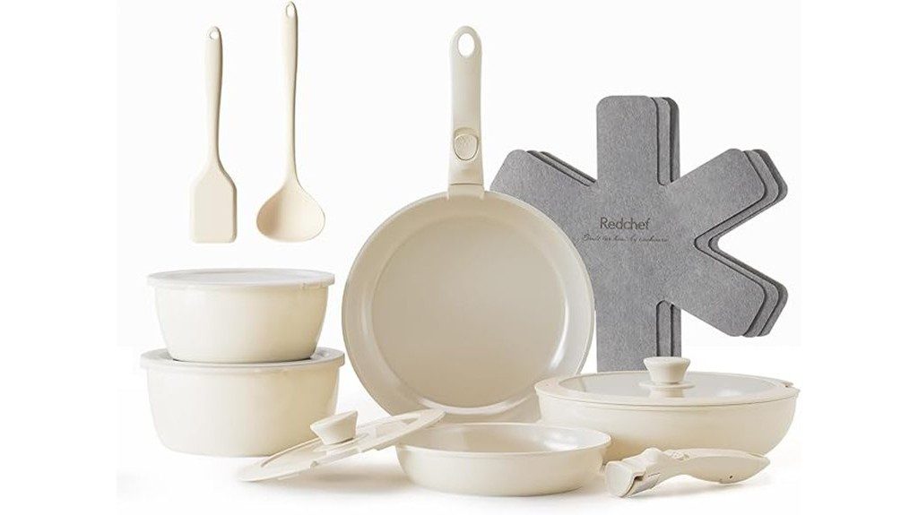 nonstick cookware set included