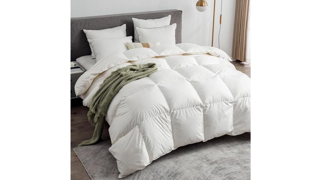 organic king down comforter