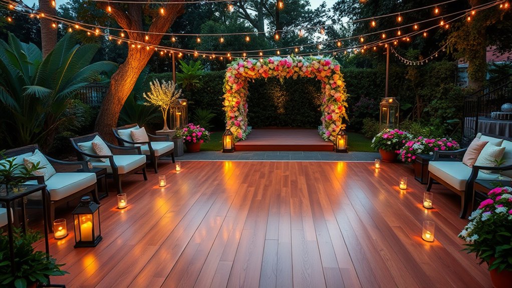 outdoor dance floor design