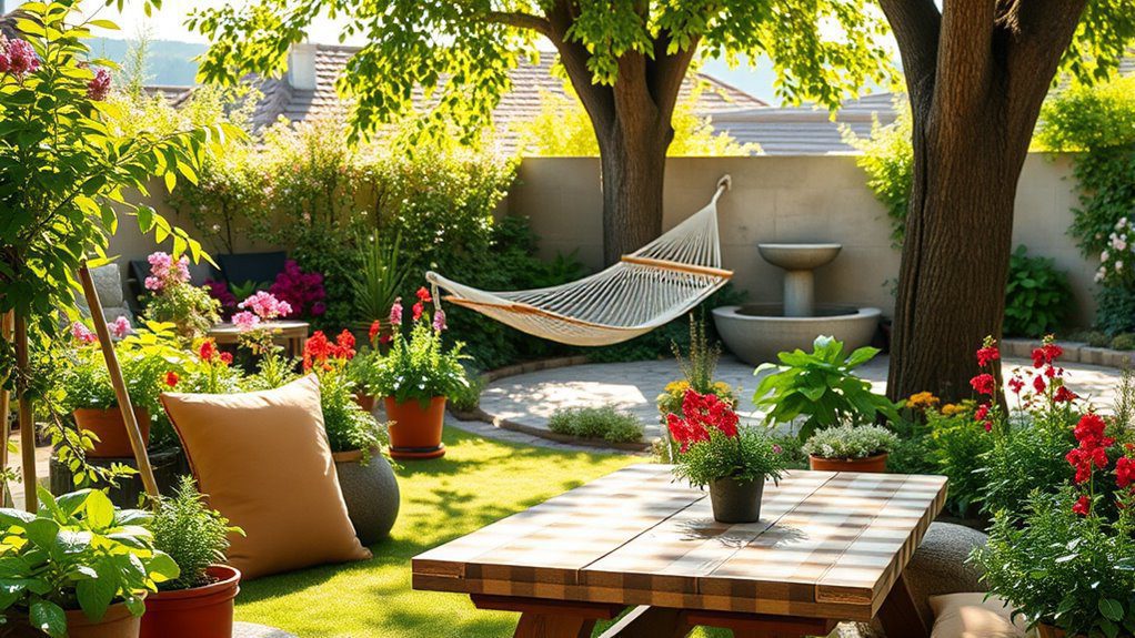 outdoor relaxation garden space