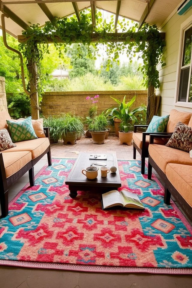 outdoor rugs enhance comfort