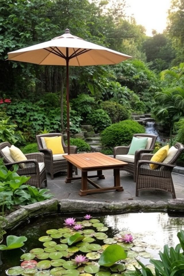 outdoor seating for relaxation