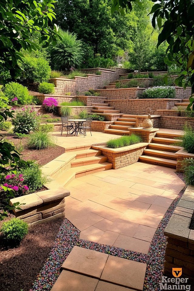 patio construction on slopes