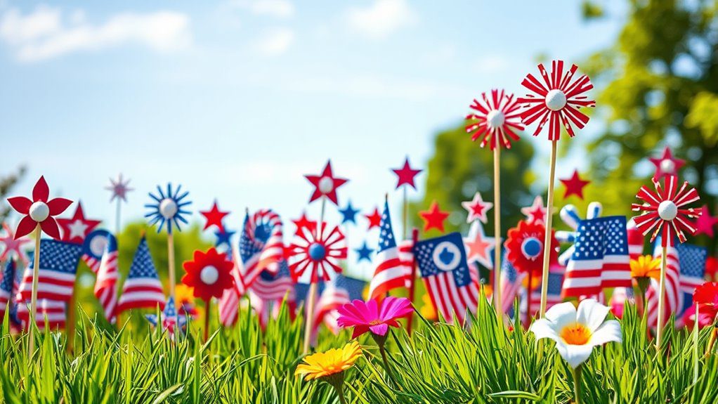 patriotic festive garden decorations