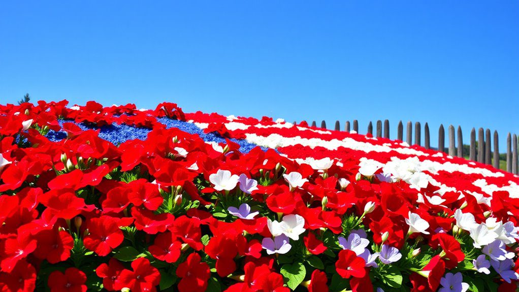 patriotic floral garden design