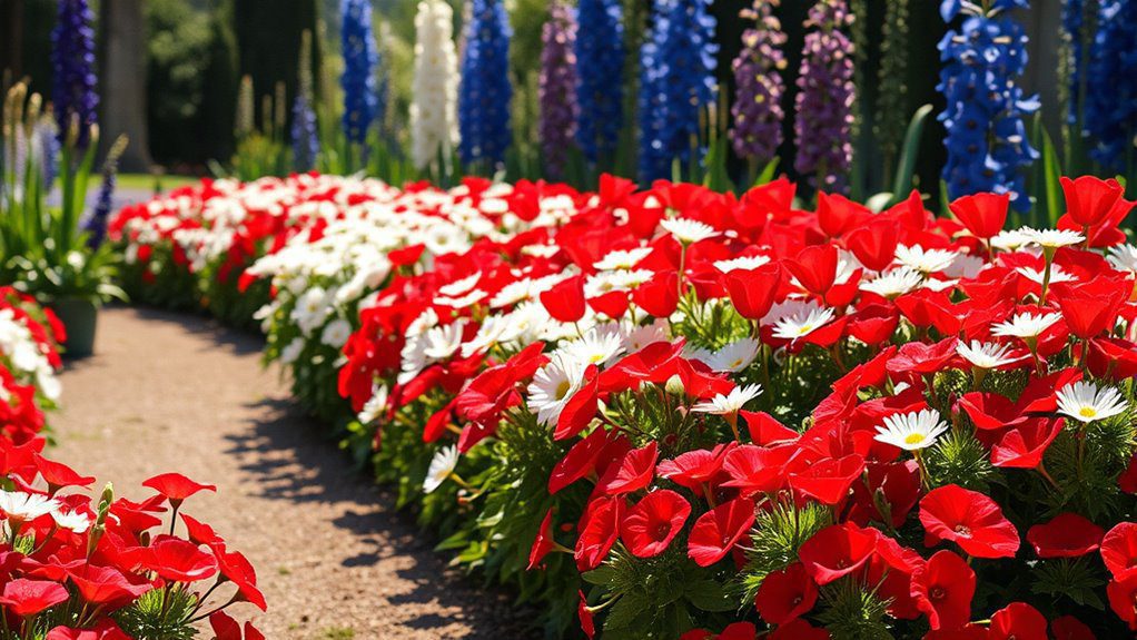 patriotic flower bed design