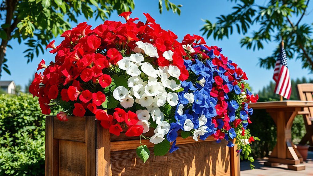 patriotic flower planter designs