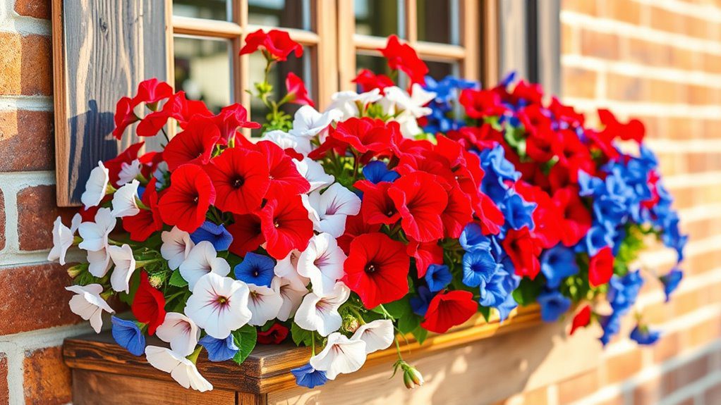 patriotic flower window boxes