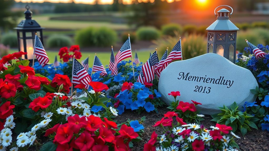 patriotic memorial garden design