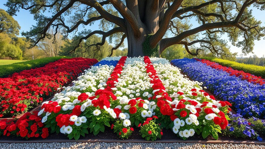 patriotic plant arrangements designs