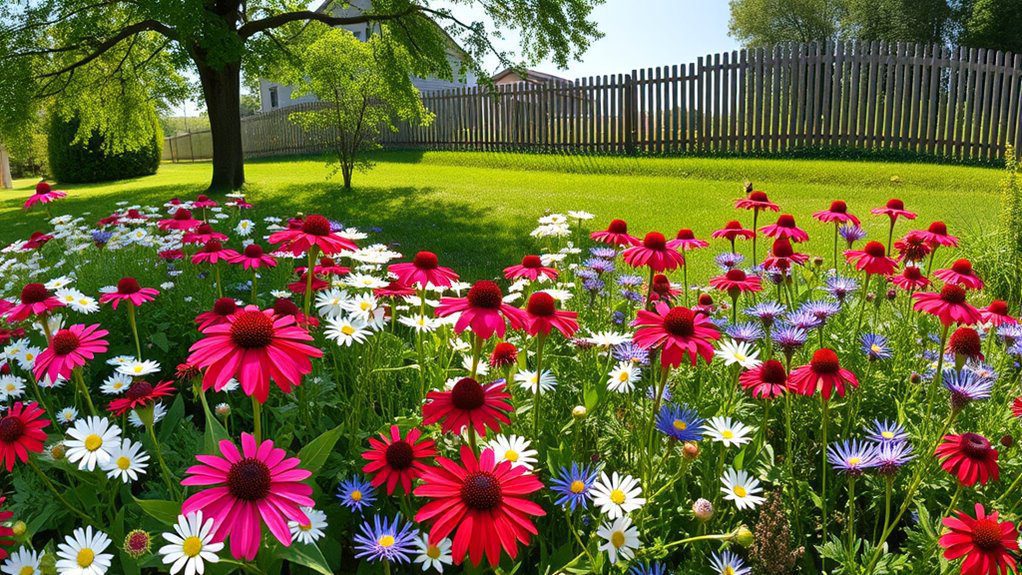 patriotic wildflower garden sanctuary