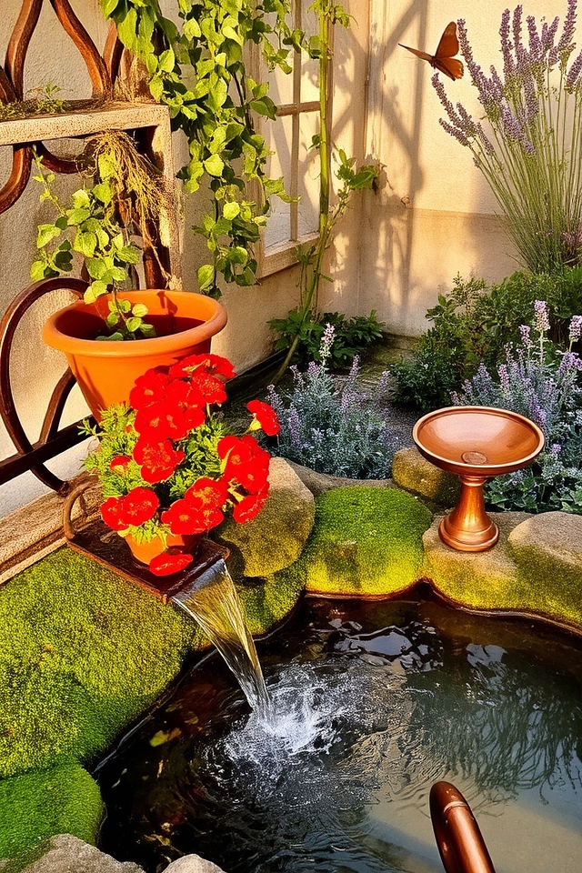 peaceful water features