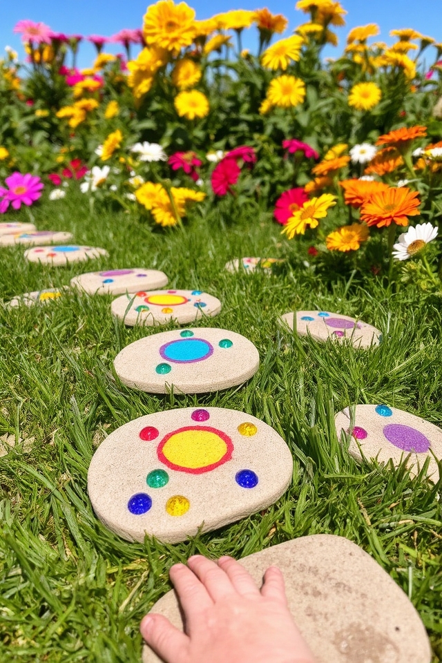 personalize garden stepping stones