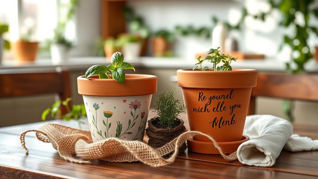 personalized plant gift set
