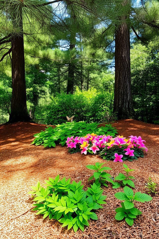 pine needle mulch benefits gardens