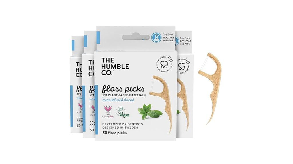 plant based dental floss picks