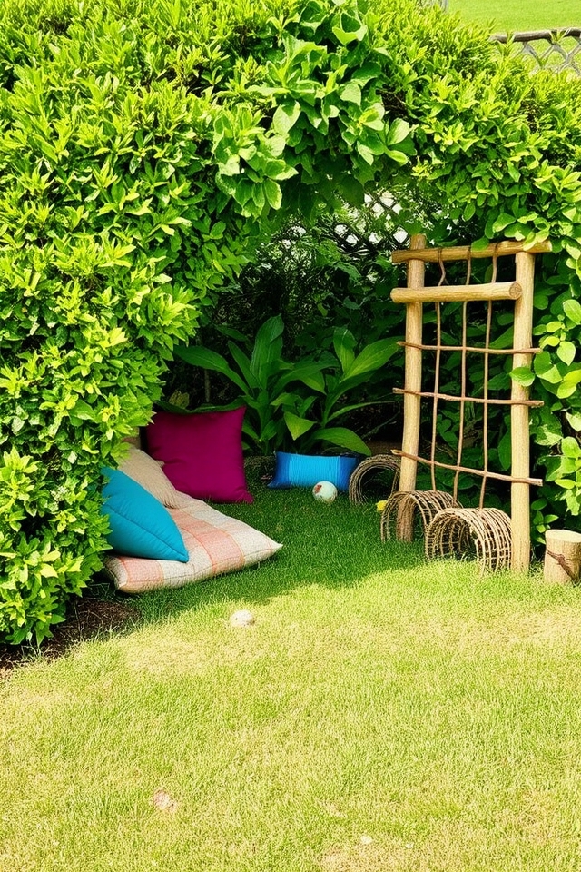 playful hiding and exploration