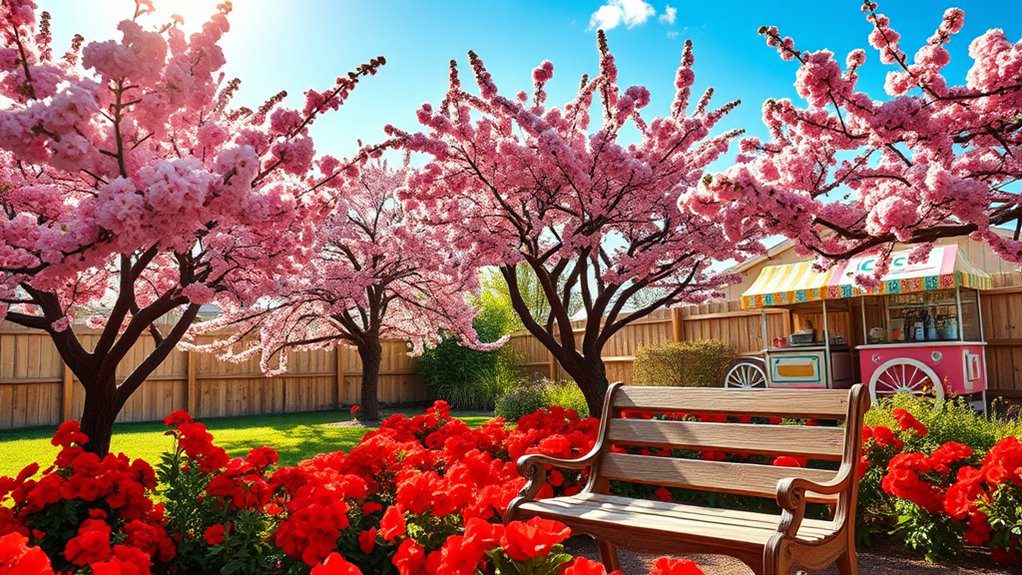 playful vibrant garden accents