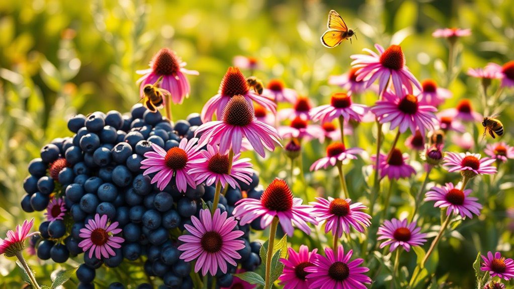 pollinator friendly garden trio