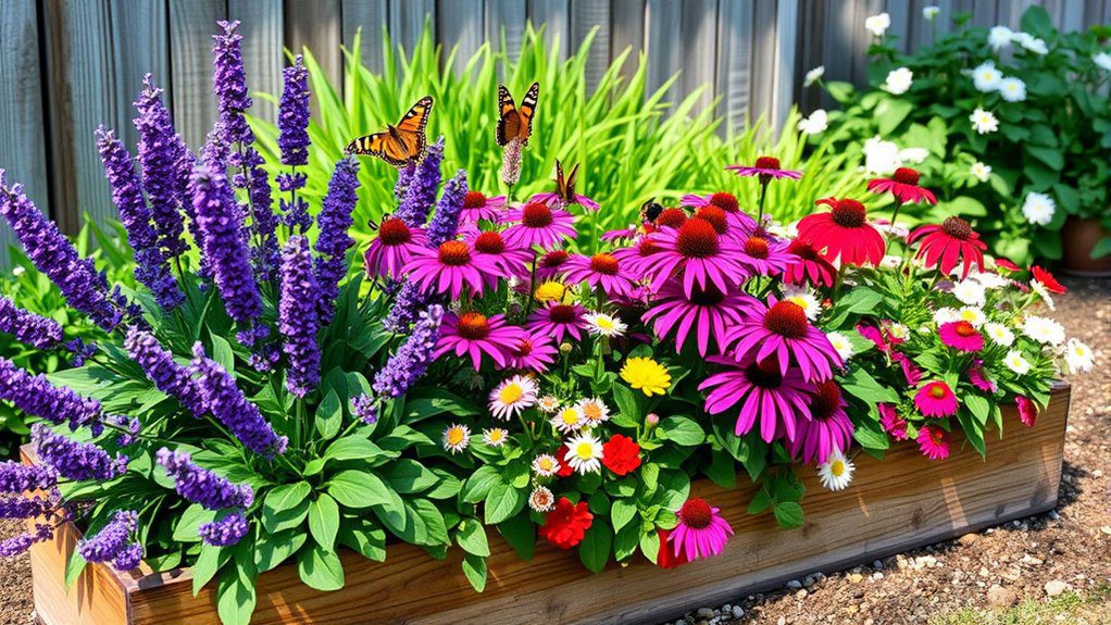 pollinator friendly vibrant flowers
