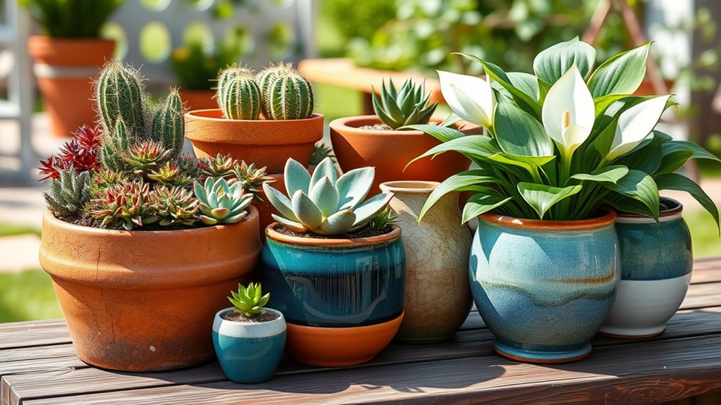 porous terracotta vs glazed ceramic