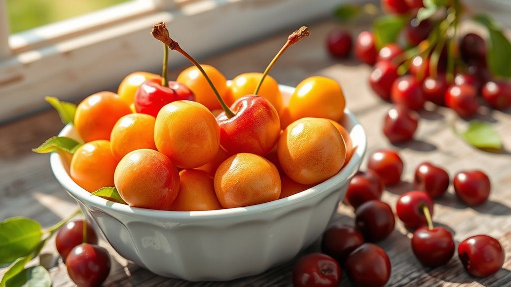premium sweet golden cherries