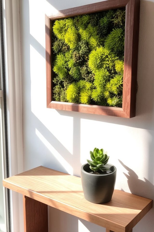preserved moss wall art