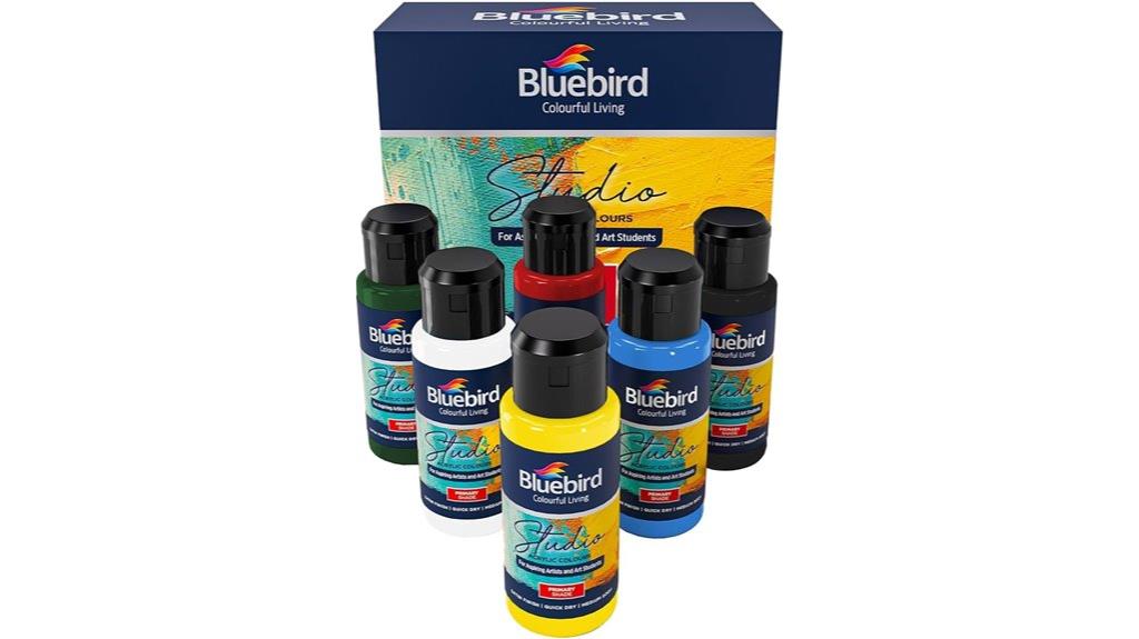 primary color acrylic paints