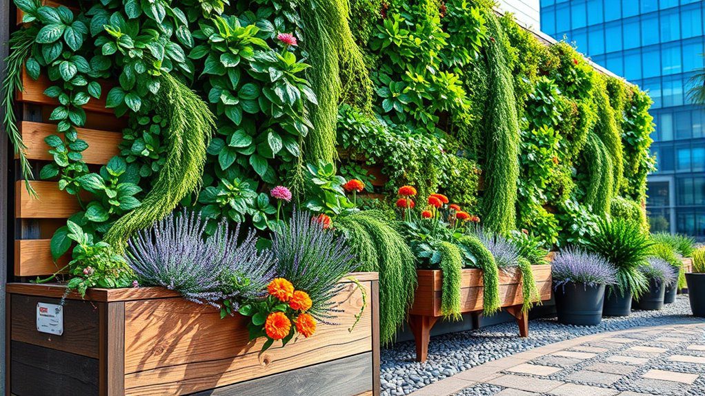 privacy enhancing living walls