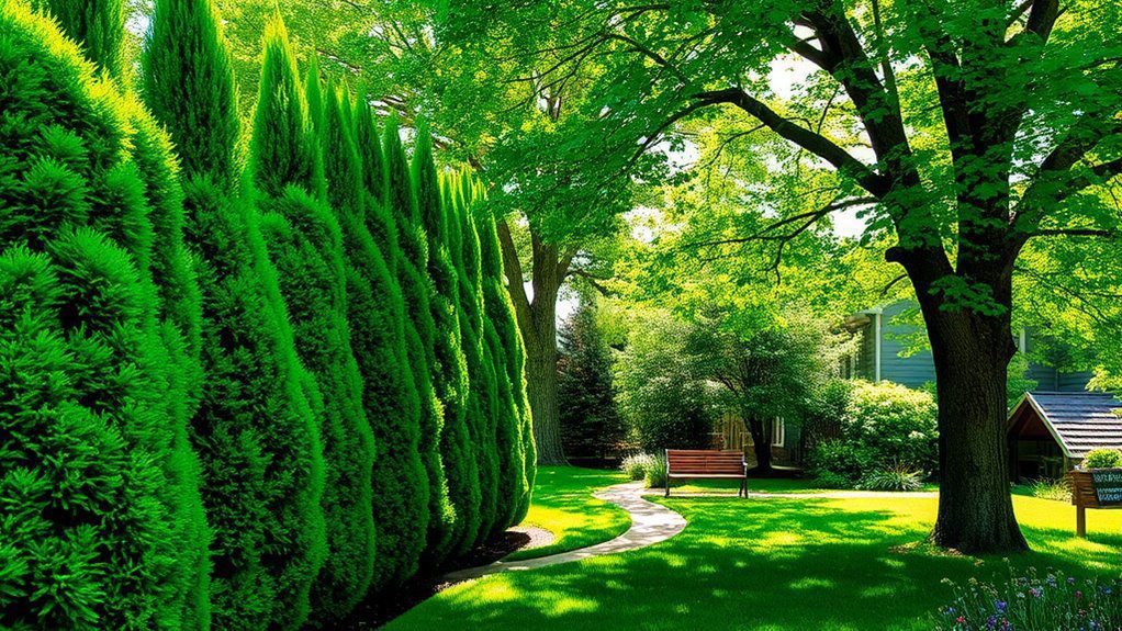 privacy through strategic planting