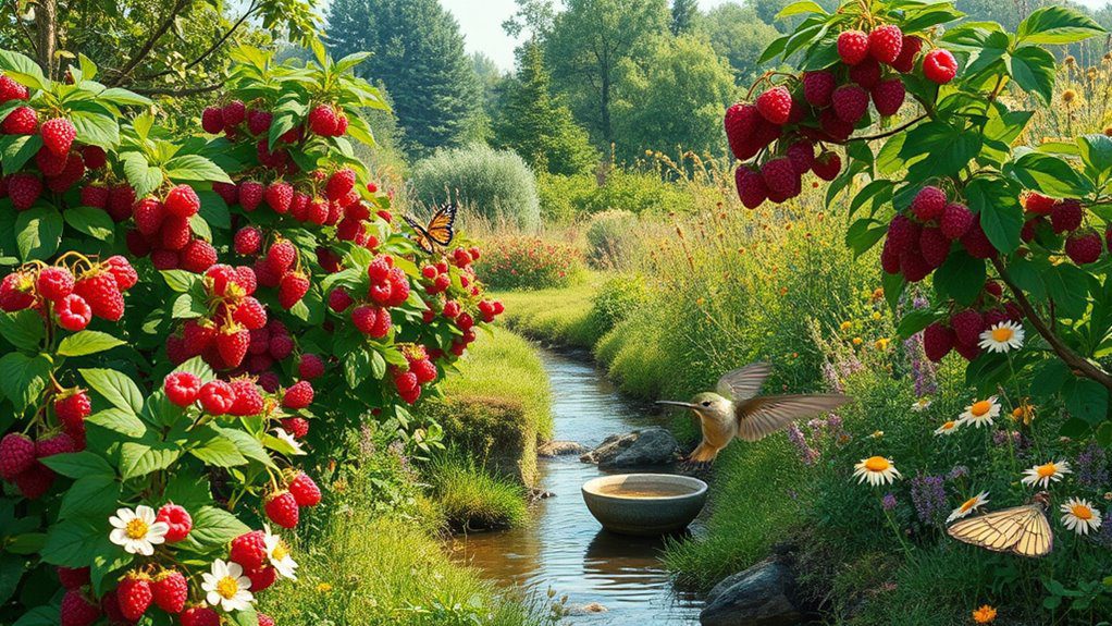 raspberry sanctuary supports wildlife