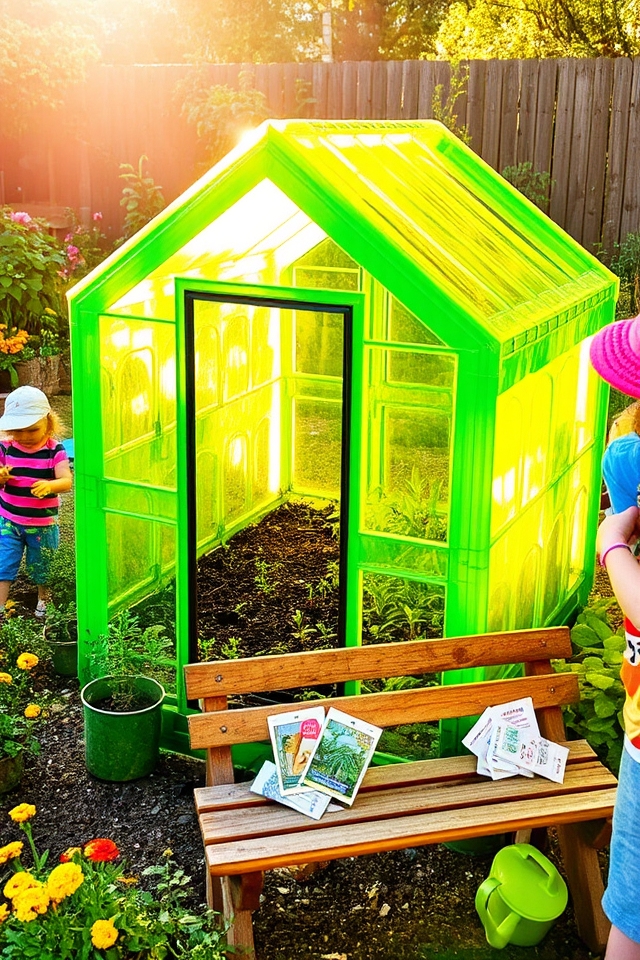 recycled mini greenhouse project